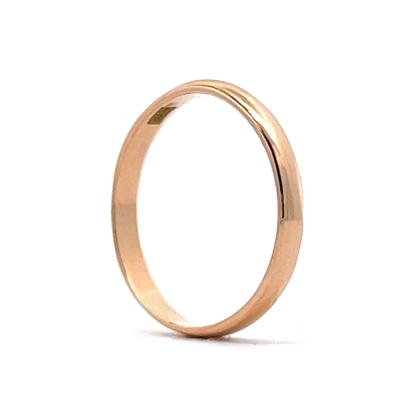 Vintage Retro Men's Wedding Band in 14k Yellow Gold