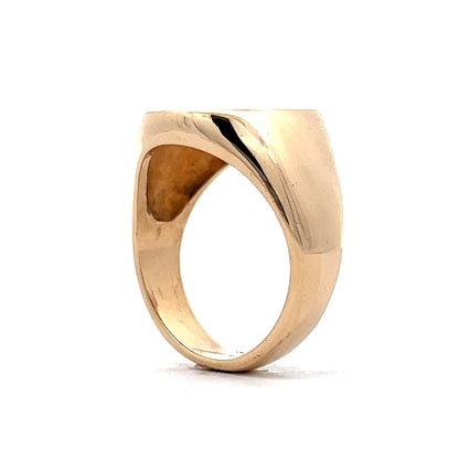 Large Signet Ring in 14k Yellow Gold