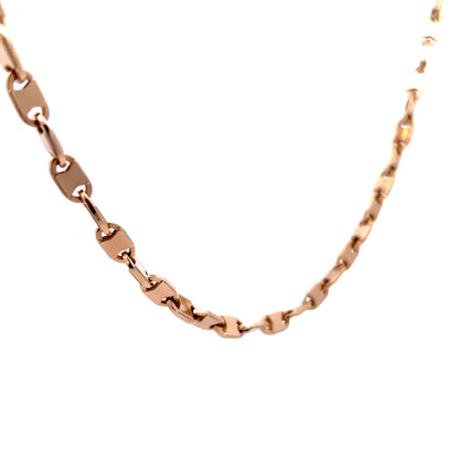 22" Mariner Chain Link Necklace in 14k Yellow Gold