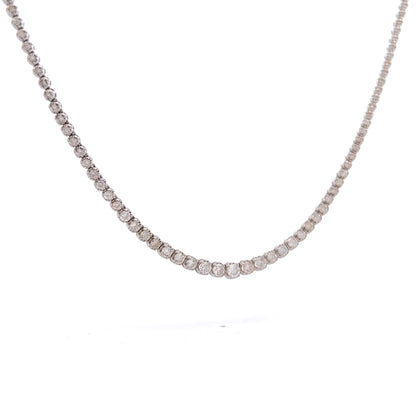 3.00 Diamond Tennis Necklace in 18k White Gold