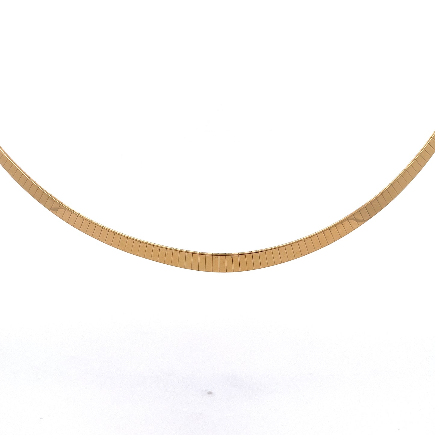 6mm Omega Collar Necklace in 14k Yellow Gold