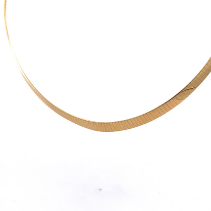 6mm Omega Collar Necklace in 14k Yellow Gold