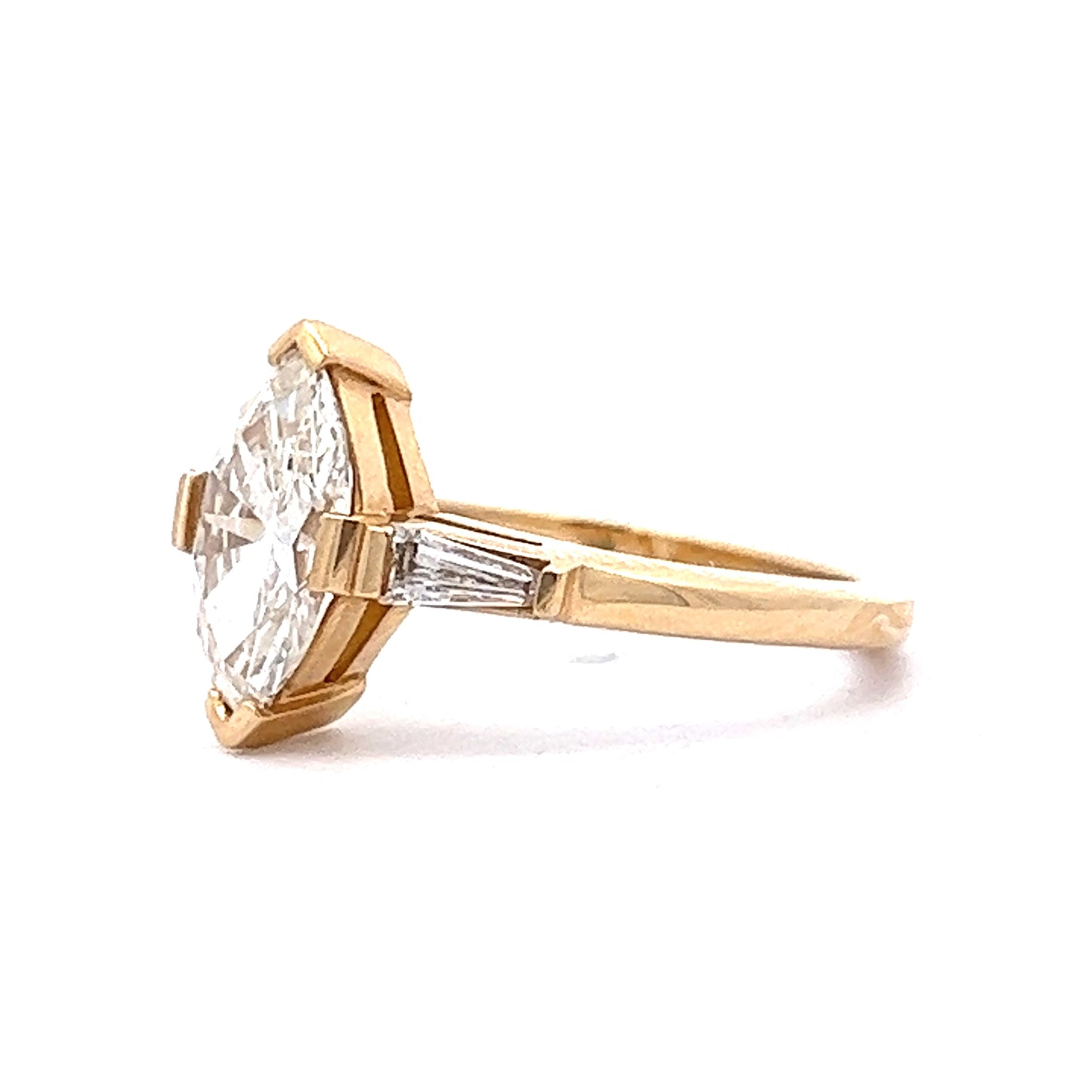 1.33 Marquise Cut Diamond Engagement Ring in 14k