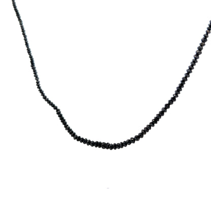 20.00 Black Diamond Necklace in 18K White Gold