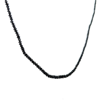 20.00 Black Diamond Necklace in 18K White Gold