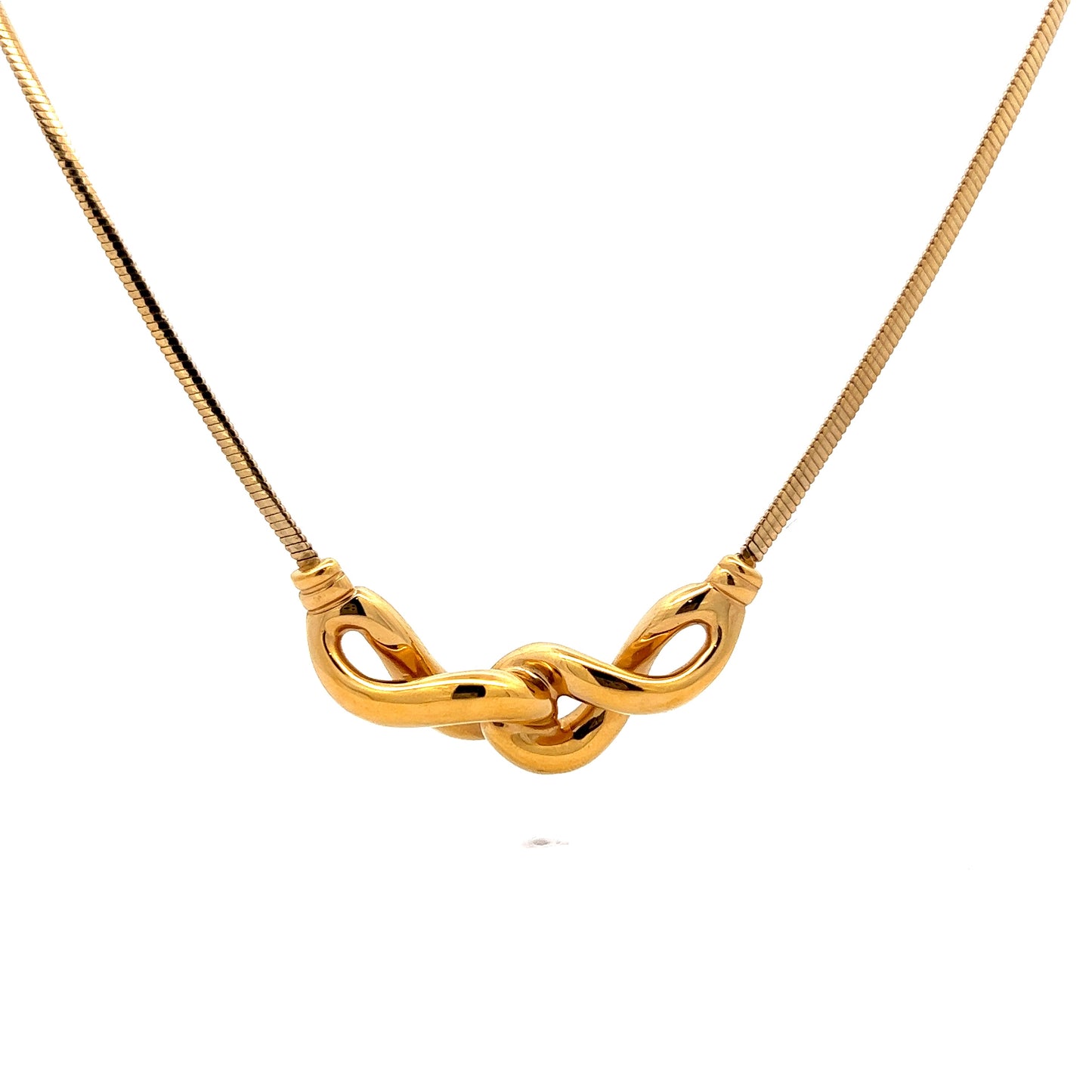 Infinity Pendant Necklace in 14k Yellow Gold