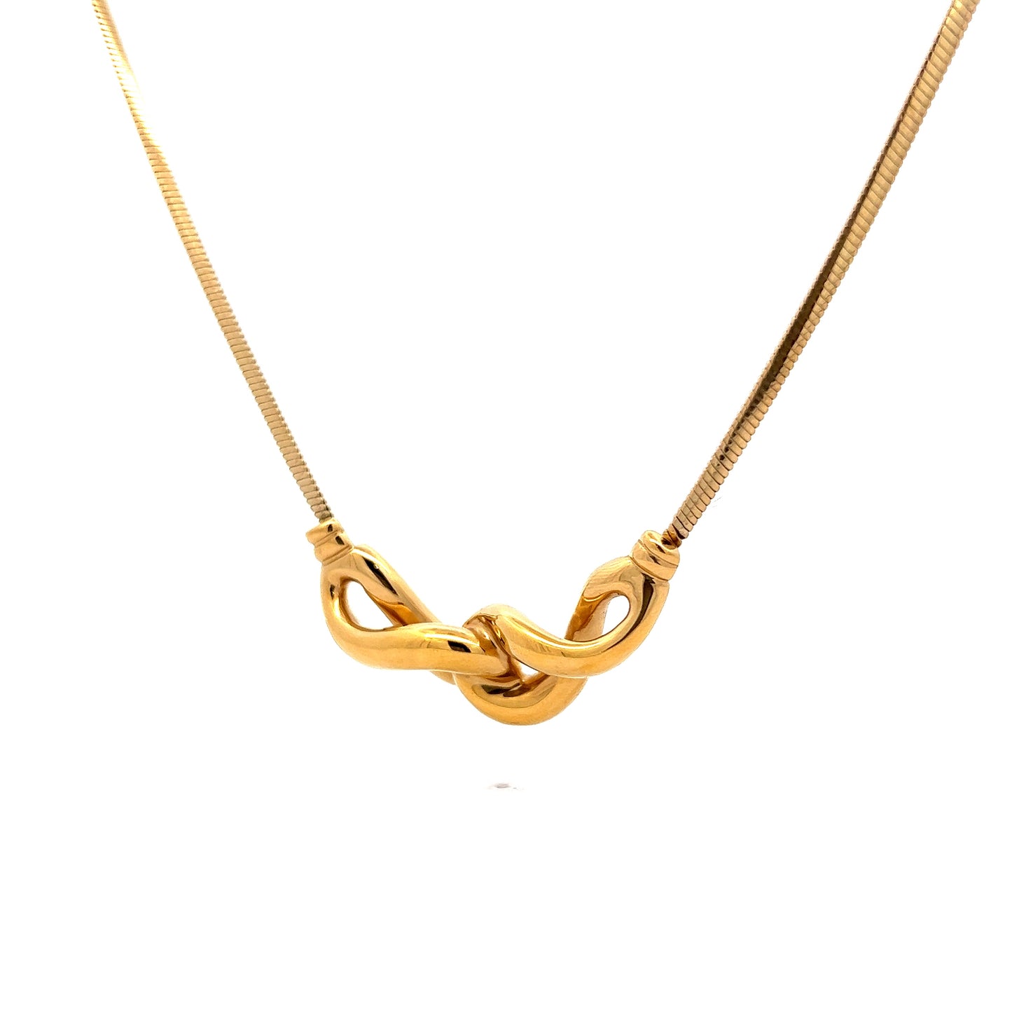 Infinity Pendant Necklace in 14k Yellow Gold