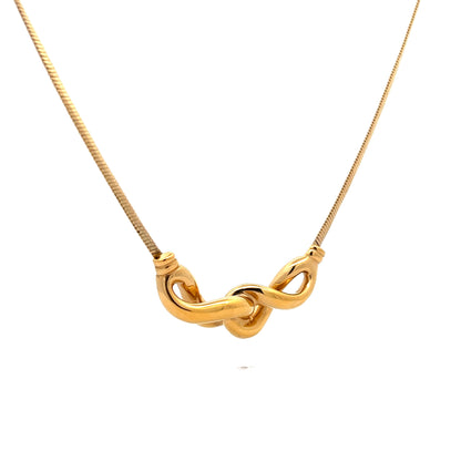 Infinity Pendant Necklace in 14k Yellow Gold