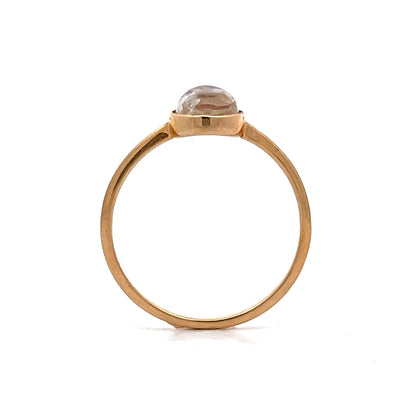 1.55 Moonstone Cabochon Ring Yellow Gold