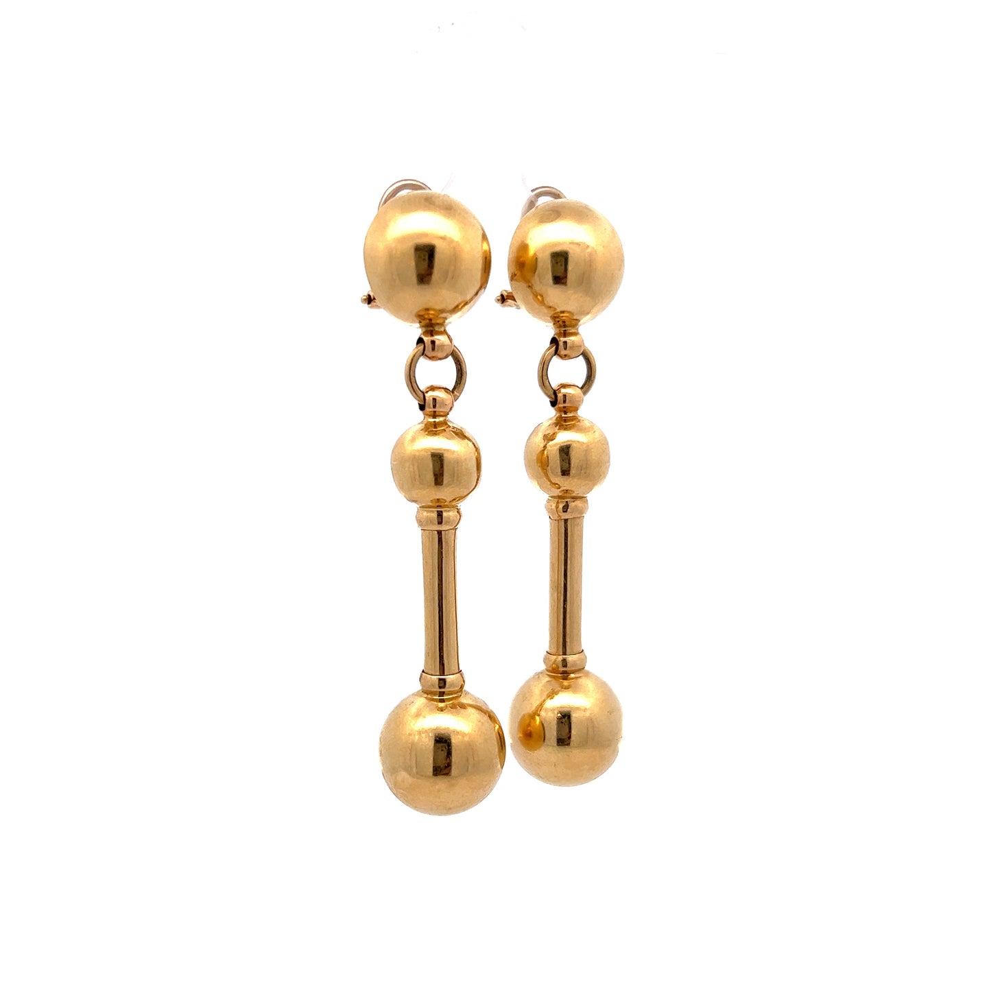 Men Ball Drop Earrings