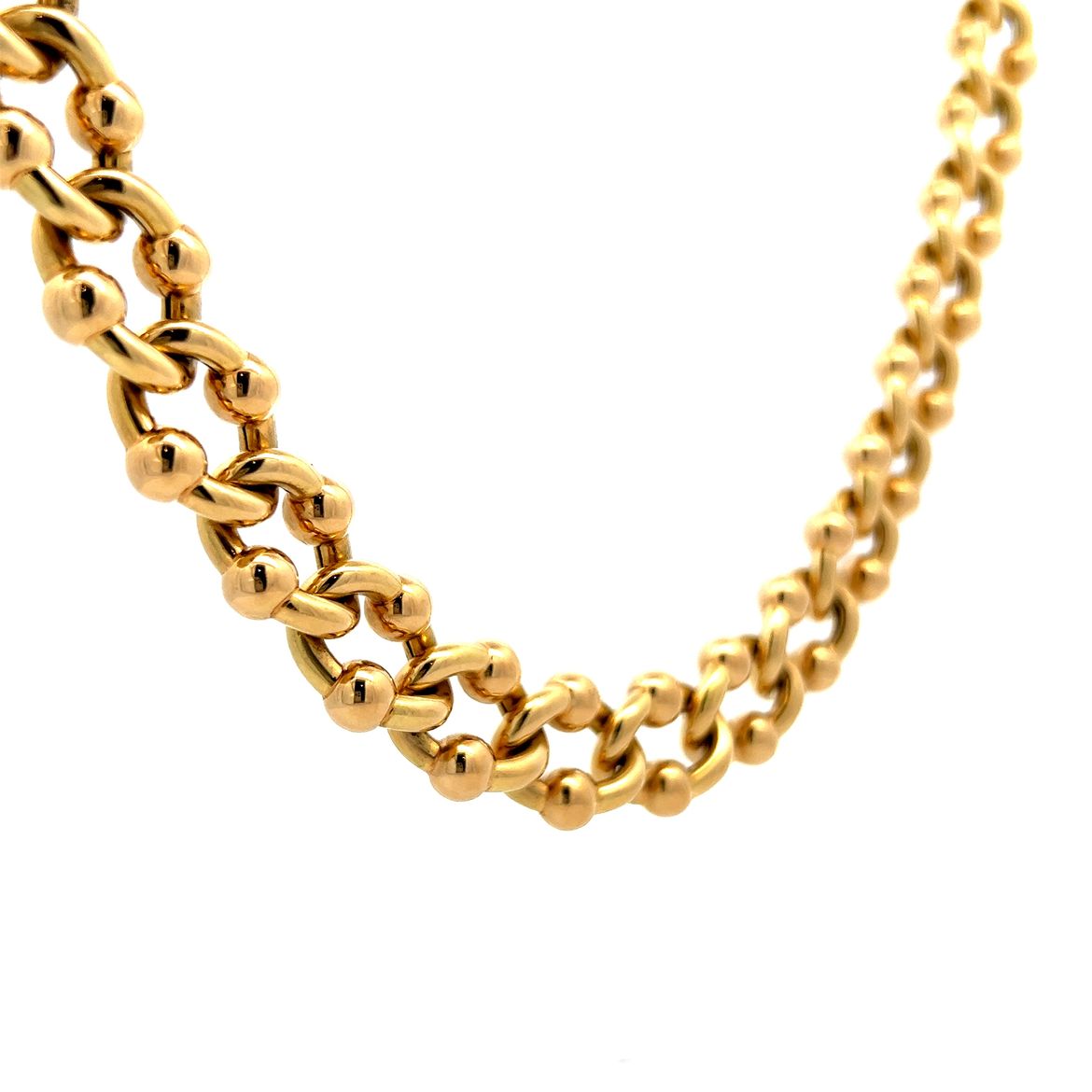 Necklace and Bracelet Set in 18k Yellow Gold