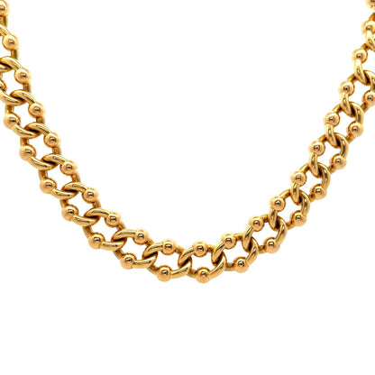 Necklace and Bracelet Set in 18k Yellow Gold