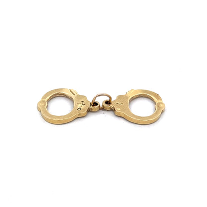 Handcuff Charm in 14k Yellow Gold