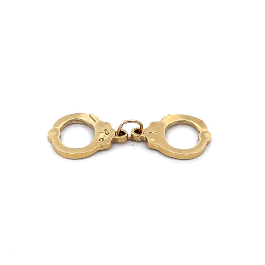 Handcuff Charm in 14k Yellow Gold