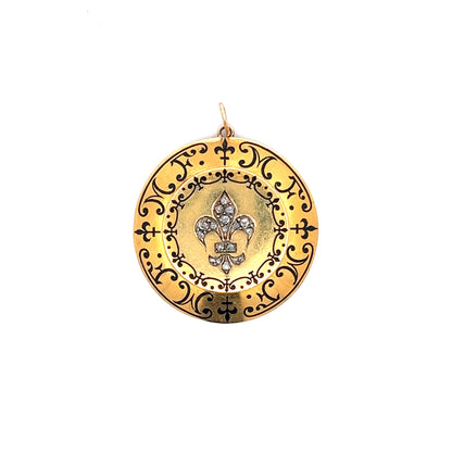 .36 Antique Victorian Pendant in 18k Yellow Gold