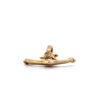 Anchor Pendant Necklace in 10k Yellow Gold