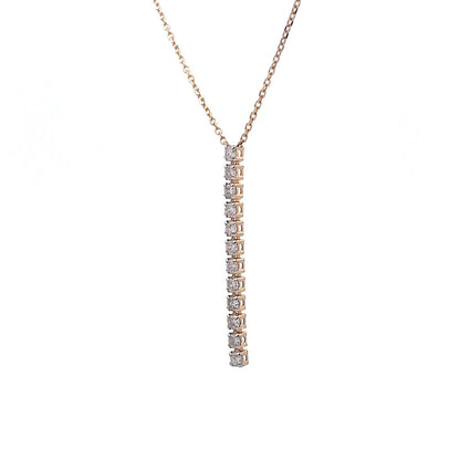 .33 Lariat Diamond Necklace in 14k Yellow Gold