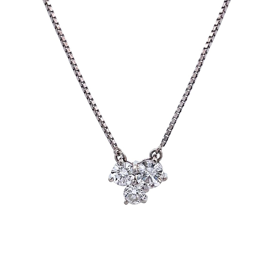 .95 Diamond Pendant Necklace in Platinum