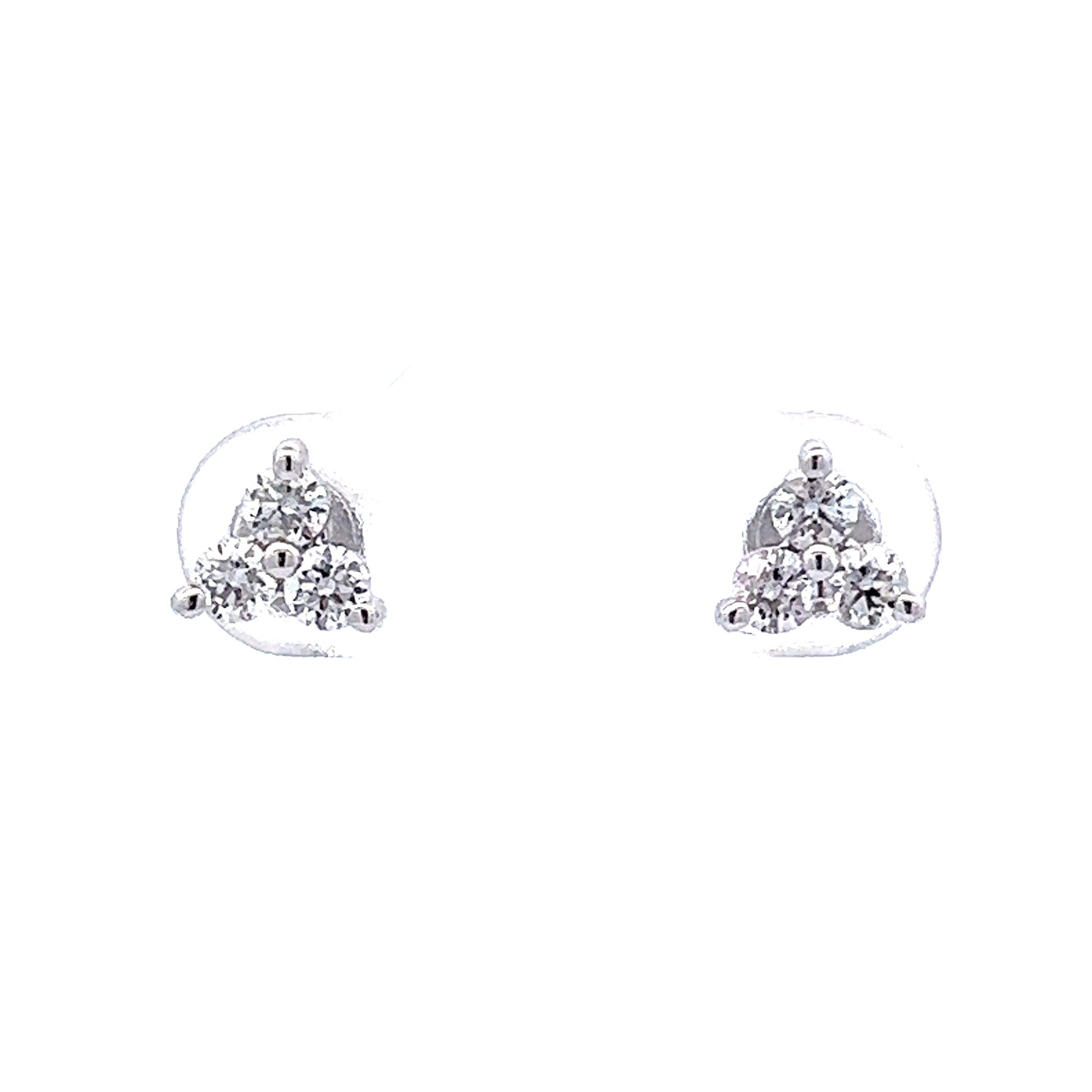 Diamond Stud Earrings, .50 Carat Total, G/H/I SI1, 14K White Gold