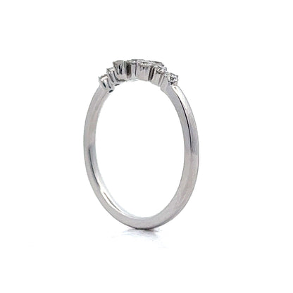 .29 Diamond Cluster Stacking Ring in 14k White Gold