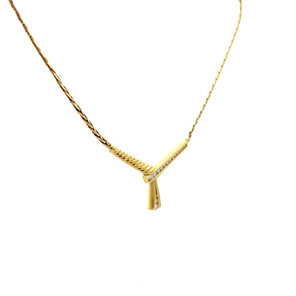 .28 Diamond Collar Necklace in 14k Yellow Gold