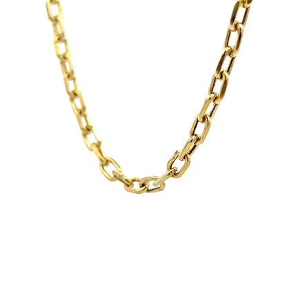 17" Large Cable Chain Necklace in 14k Yellow Gold