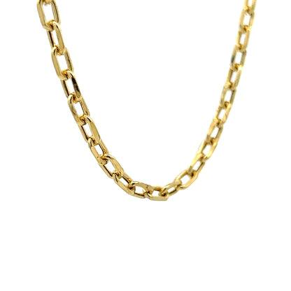17" Large Cable Chain Necklace in 14k Yellow Gold
