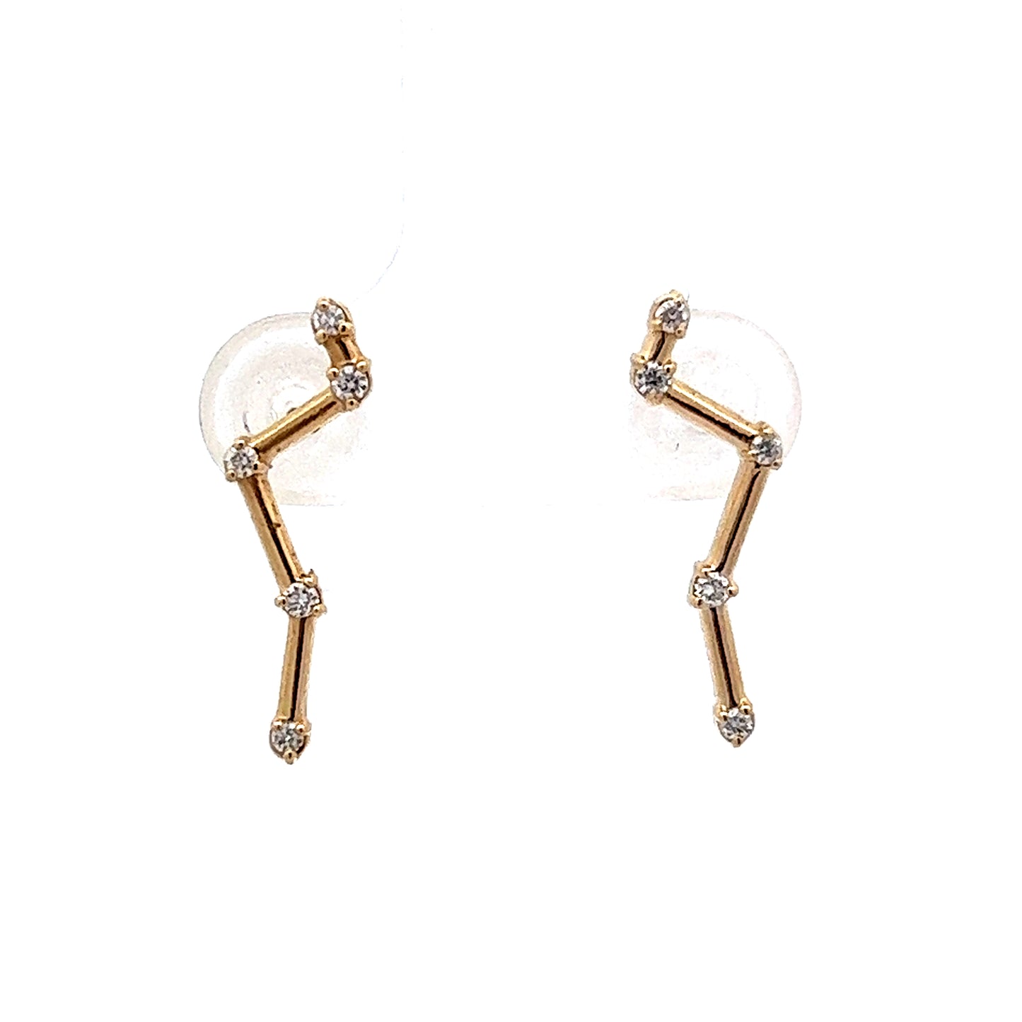 Diamond Constellation Earrings in 14k Yellow Gold