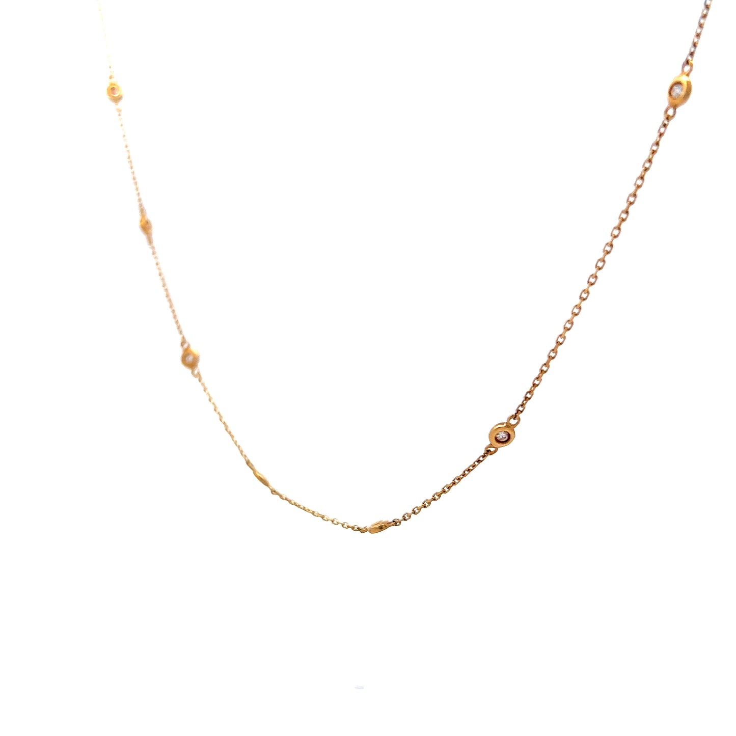 .45 Diamonds By The Yard Necklace in 14k Yellow Gold