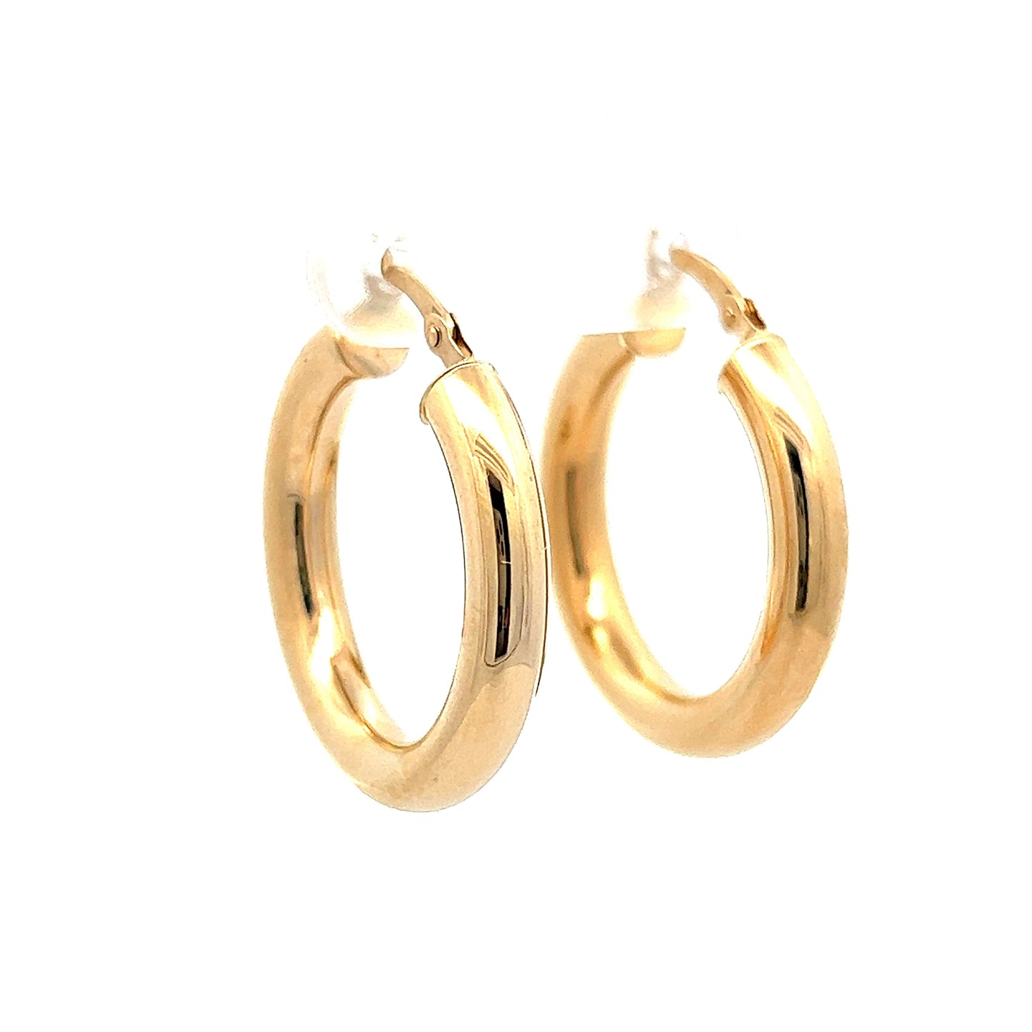 25mm Hoop Earrings in 14k Yellow Gold