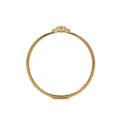 .03 Petite Diamond Band in 14k Yellow Gold