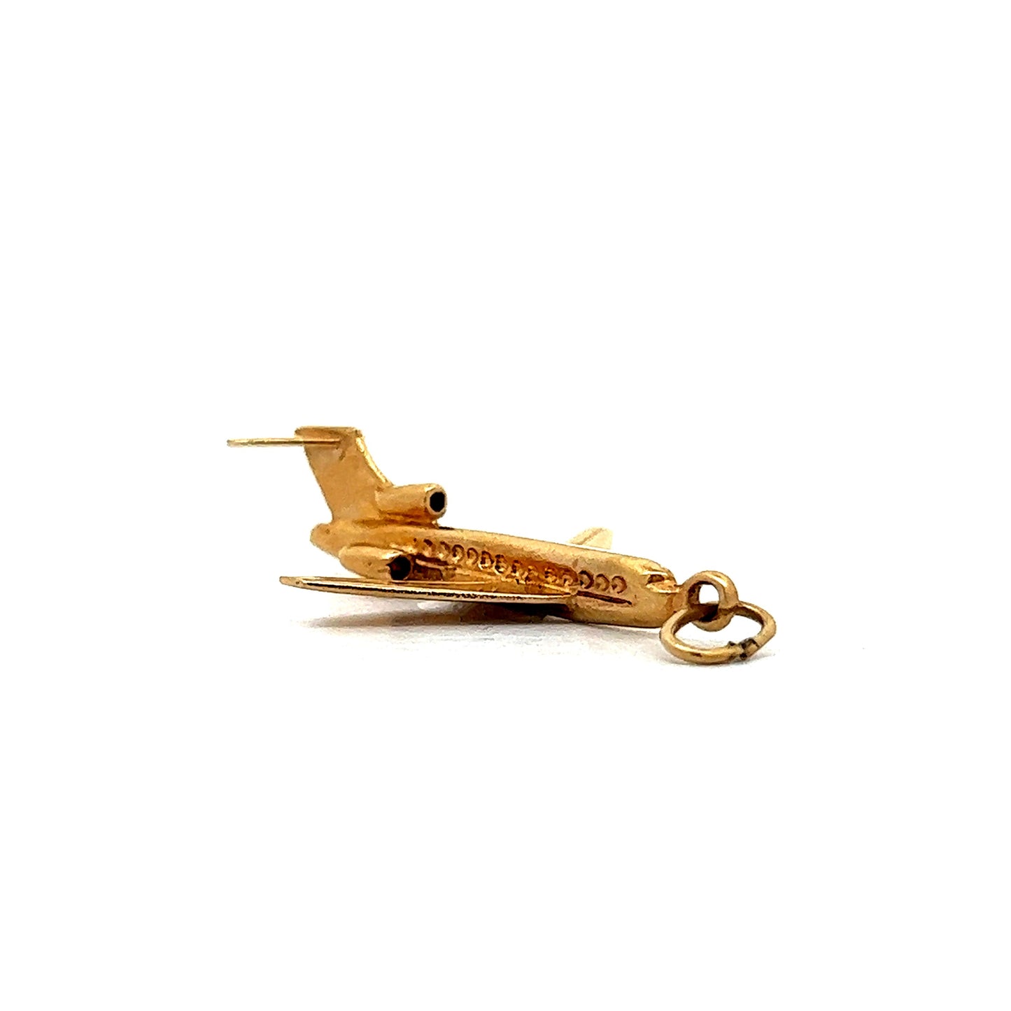 Vintage Airplane Charm in 14k Yellow Gold