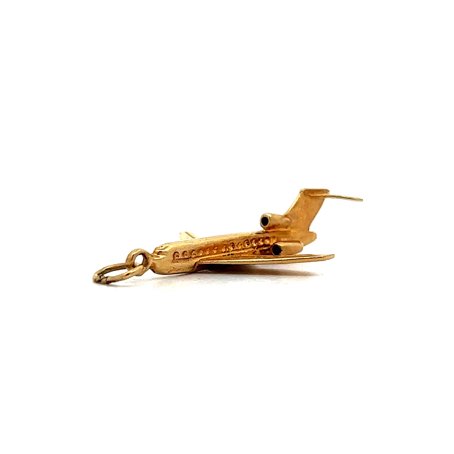 Vintage Airplane Charm in 14k Yellow Gold