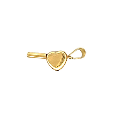 Vintage Whistle Charm in 18k Yellow Gold