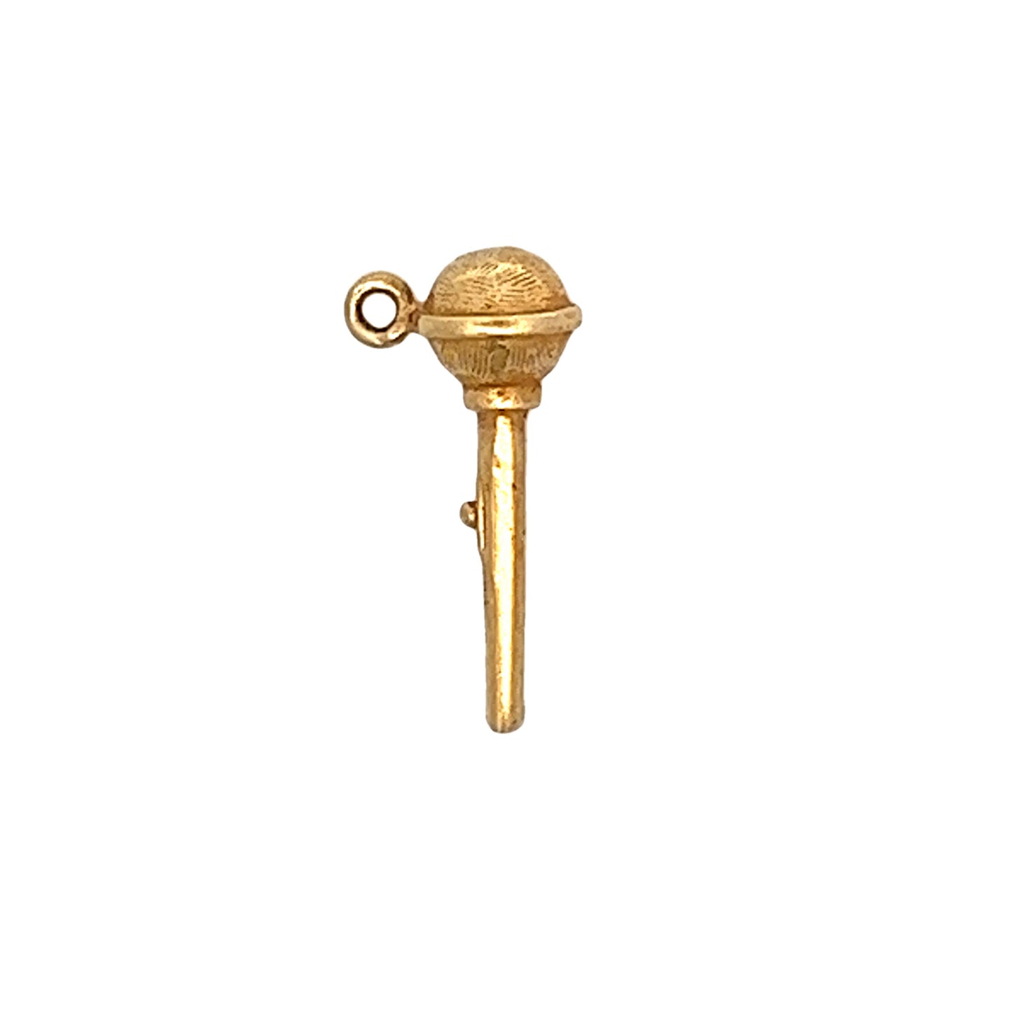 Vintage Microphone Charm in 14k Yellow Gold