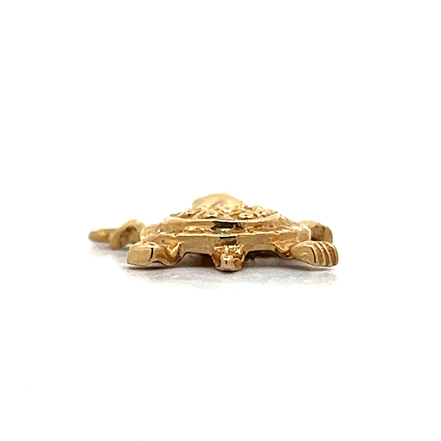Vintage Turtle Charm in 14k Yellow Gold