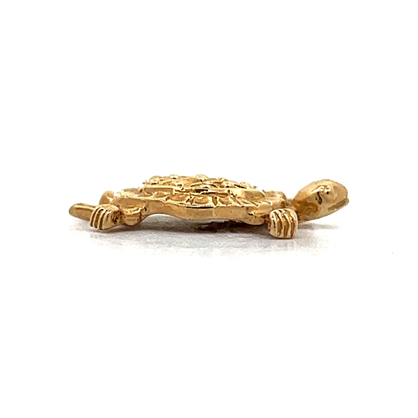 Vintage Turtle Charm in 14k Yellow Gold