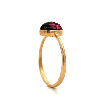 1.40 Cabochon Tourmaline in 14k Yellow Gold