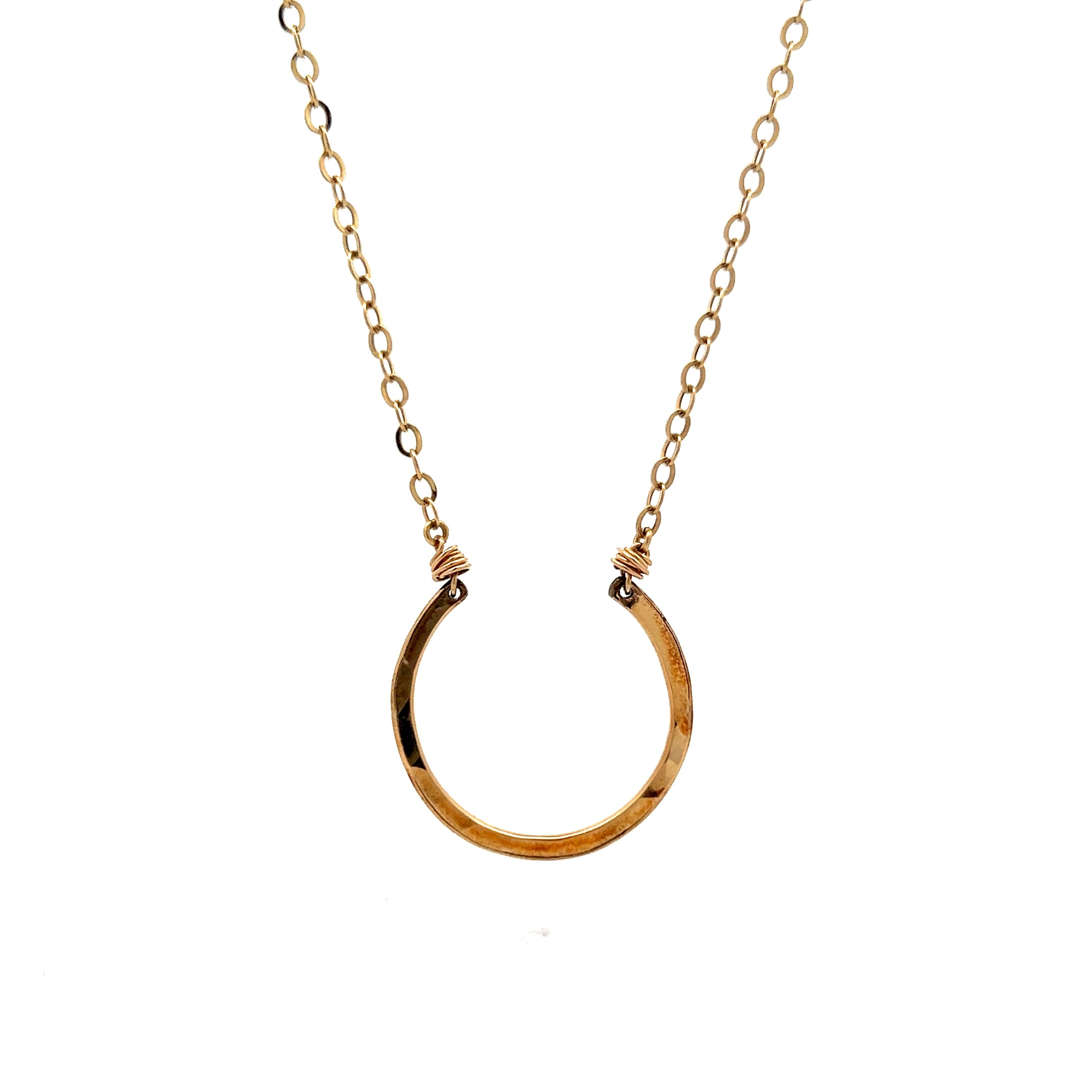 14K Gold Ring Holder Necklace, 14K Gold Heart Ring Holder and Rolo chain  necklace