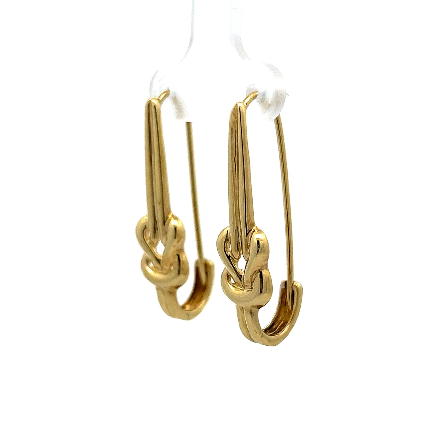 Knot Drop Dangle Earrings in 14k Yellow Gold