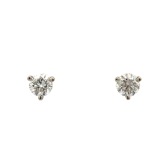 .82 Diamond Stud Earrings in 14k White Gold