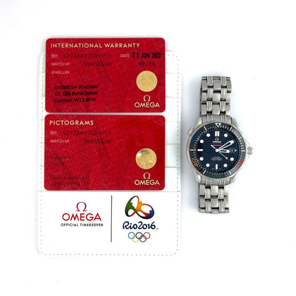 Omega Seamaster Diver 300 M Rio 2016 Special Edition in Stainless Steel