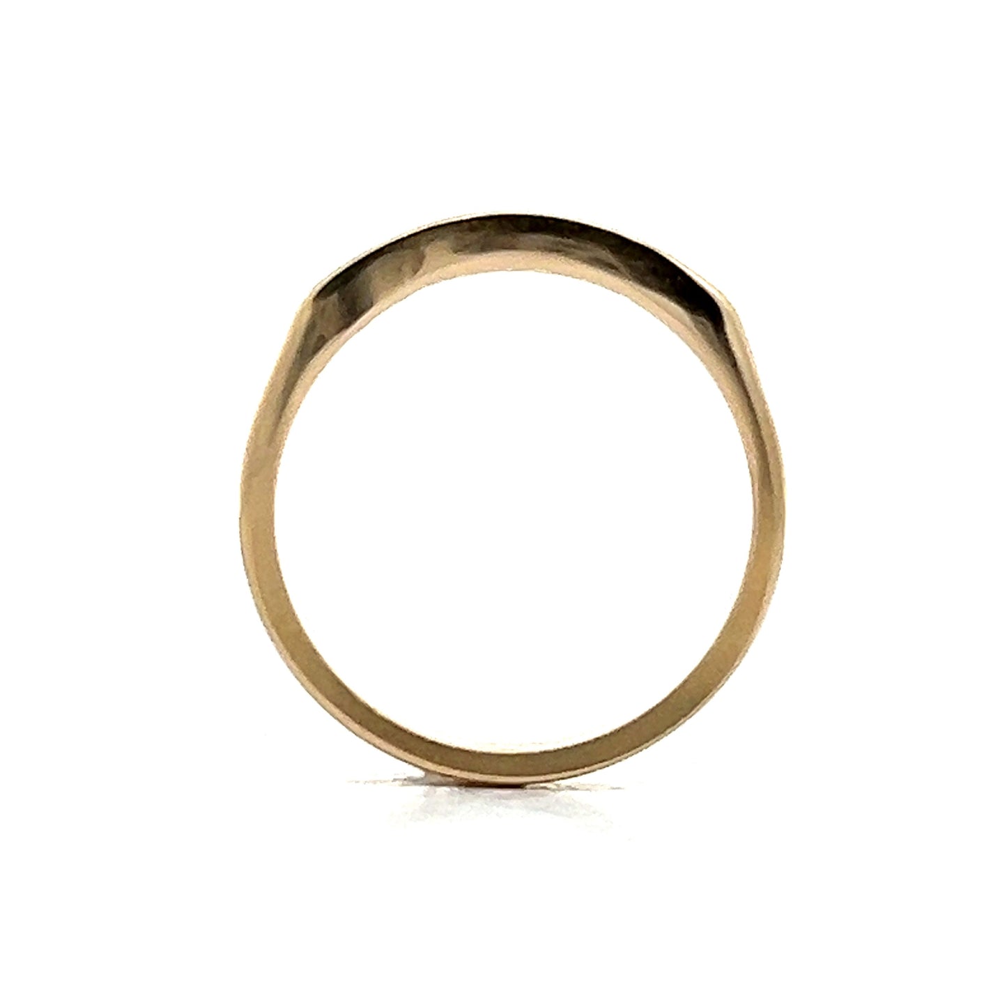 Channel Set Contoured Diamond Band in 14k Yellow Gold