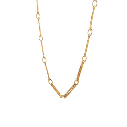 Vintage Mid-Century Chain Necklace in 18k Yellow Gold