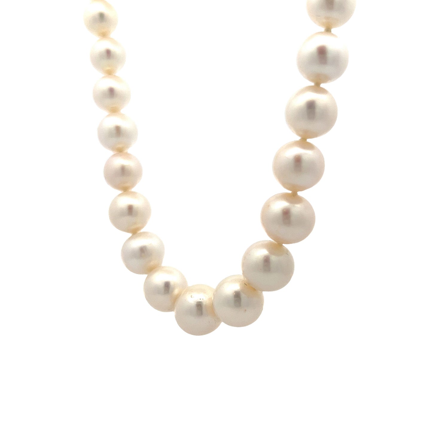 Classic Pearl Necklace Yellow Gold