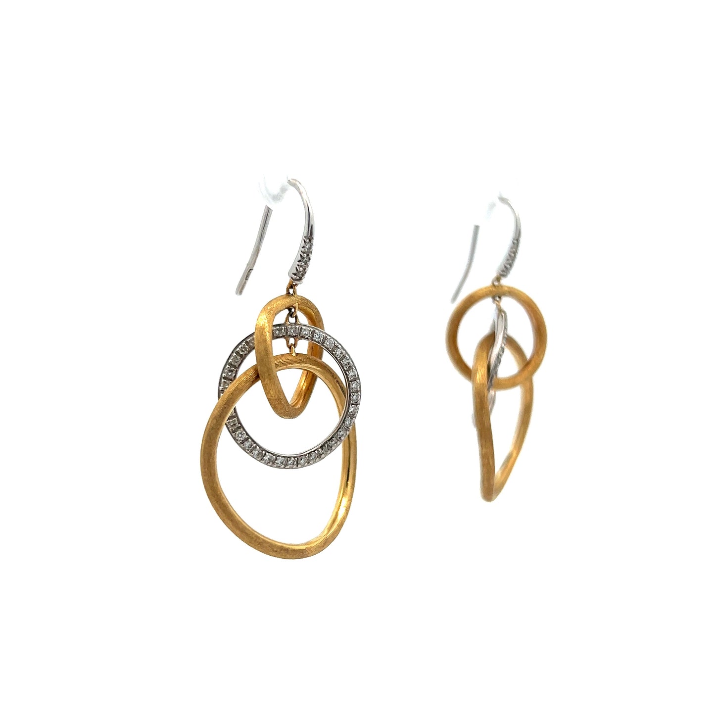 Marco Bicego Multi-Hoop Diamond Earrings in 18k