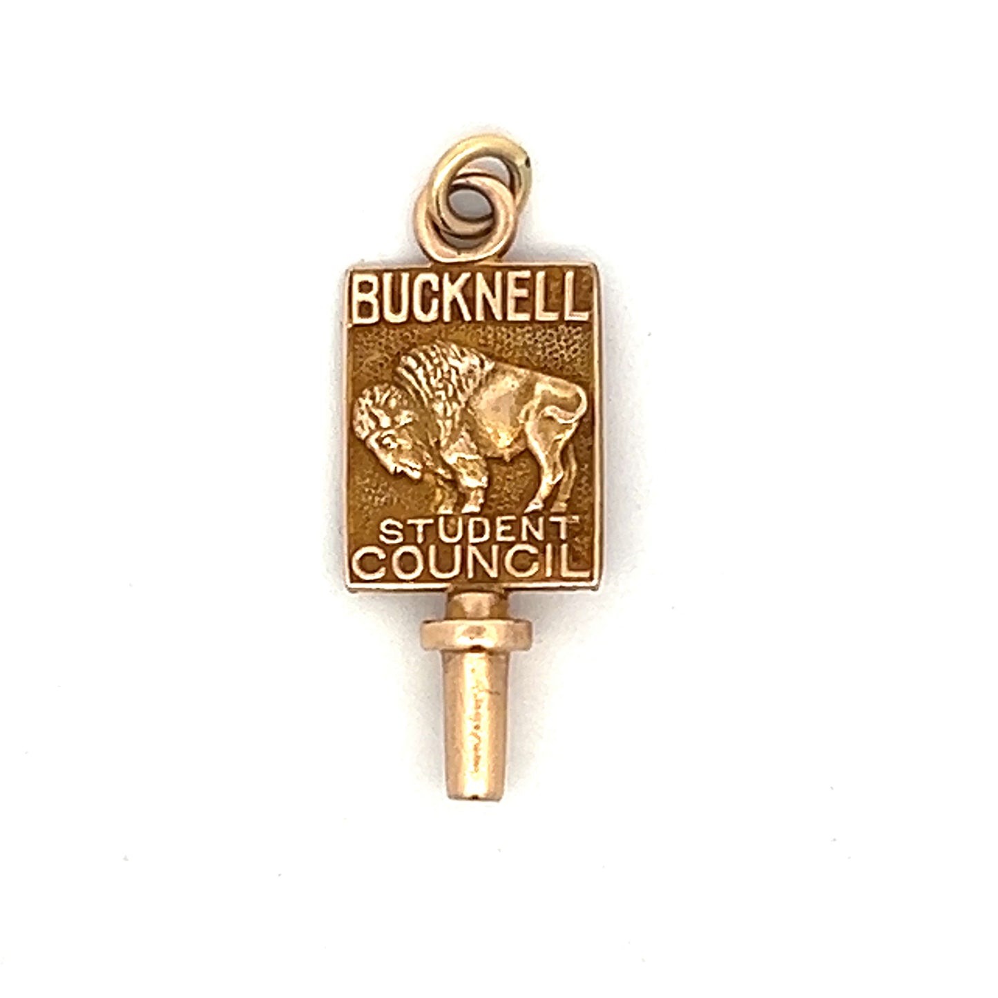 Vintage Bucknell Student Council Charm in 10k Yellow Gold