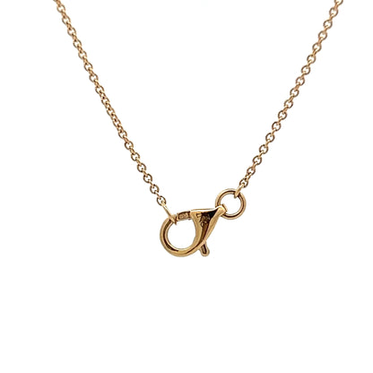.25 Baguette Diamond Pendant Necklace in 14k Yellow Gold