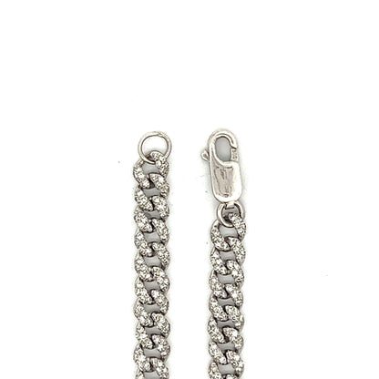 1.27 Diamond White Gold Bracelet in 14k White Gold