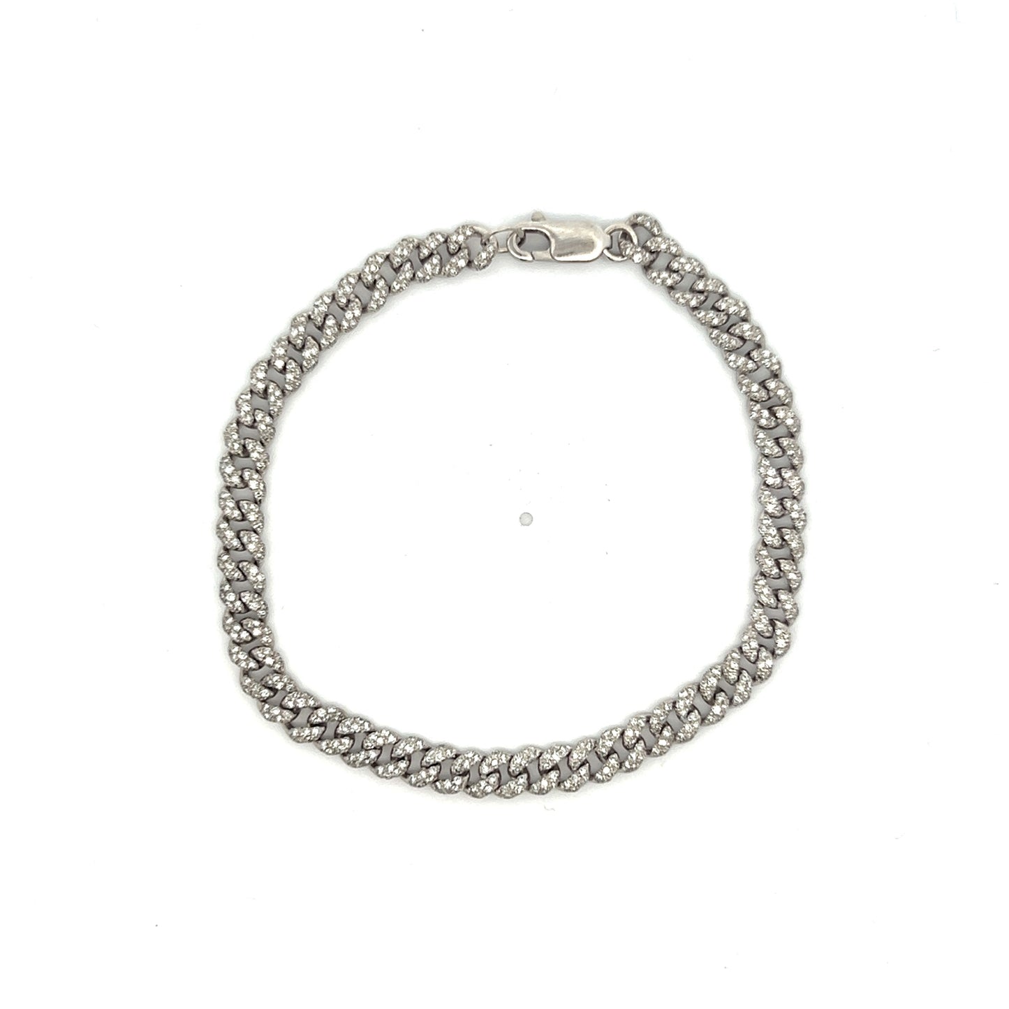 1.27 Diamond White Gold Bracelet in 14k White Gold